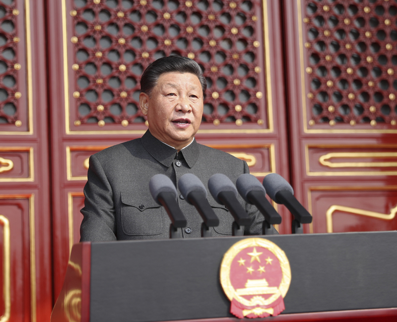 10月1日上午,慶祝中華人民共和國(guó)成立70周年大會(huì)在北京天安門廣場(chǎng)隆重舉行。中共中央總書記、國(guó)家主席、中央軍委主席習(xí)近平發(fā)表重要講話。