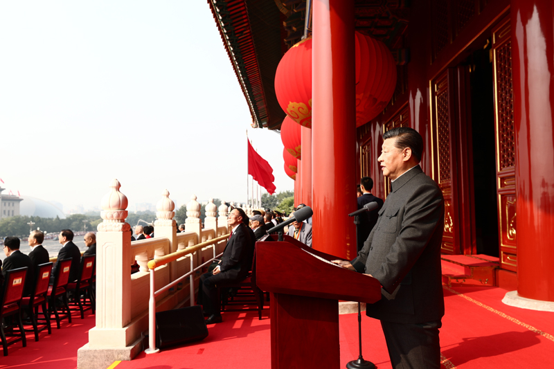10月1日上午,慶祝中華人民共和國(guó)成立70周年大會(huì)在北京天安門廣場(chǎng)隆重舉行。中共中央總書記、國(guó)家主席、中央軍委主席習(xí)近平發(fā)表重要講話。